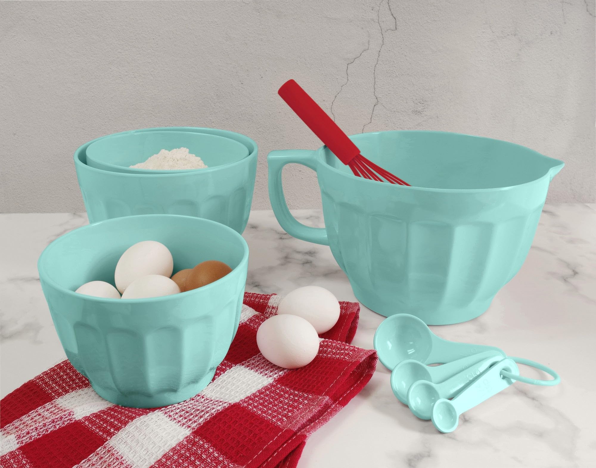 Amazon.com: UP UPware 3-Piece Melamine Prep and Serve Mixing Bowl